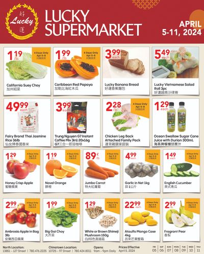 Lucky Supermarket (Edmonton) Flyer April 5 to 11