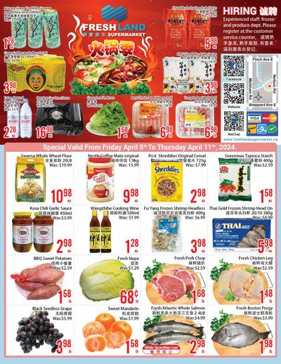 FreshLand Supermarket Flyer April 5 to 11
