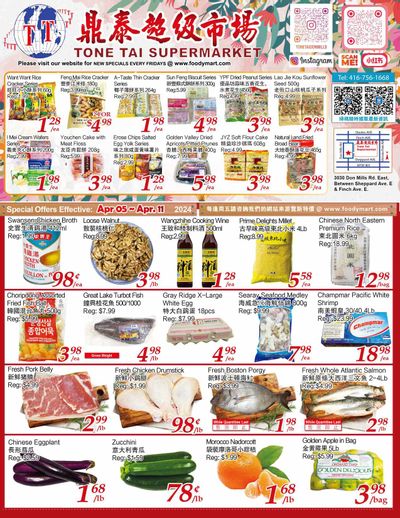 Tone Tai Supermarket Flyer April 5 to 11