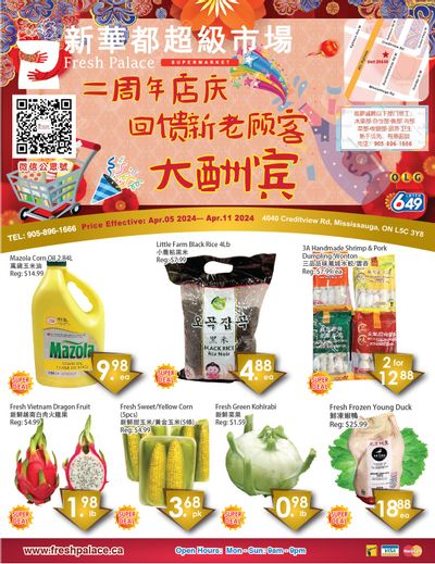 Fresh Palace Supermarket Flyer April 5 to 11