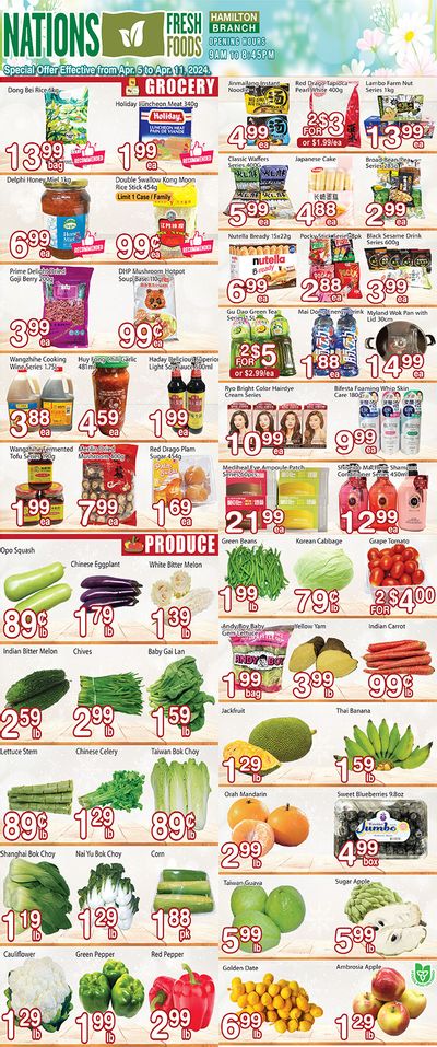 Nations Fresh Foods (Hamilton) Flyer April 5 to 11
