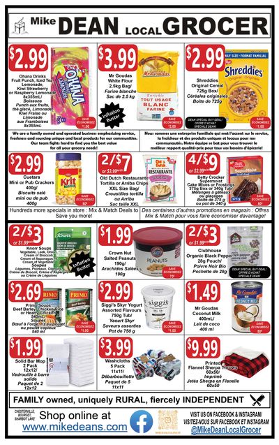 Mike Dean Local Grocer Flyer April 5 to 11