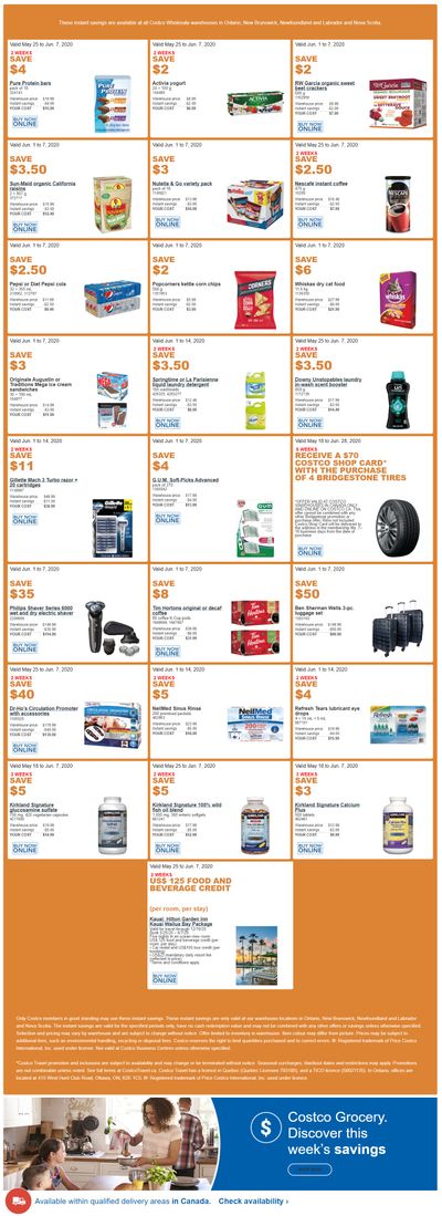 Costco (ON & Atlantic Canada) Weekly Savings June 1 to 7
