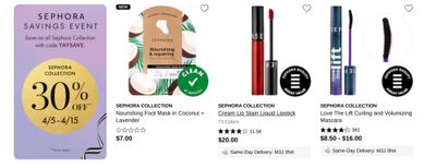 Sephora Canada Sale Event: Save 30% off ALL Sephora Collection