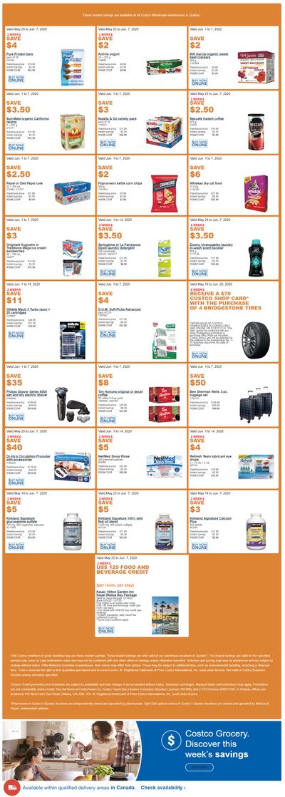 Costco (QC) Weekly Savings June 1 to 7