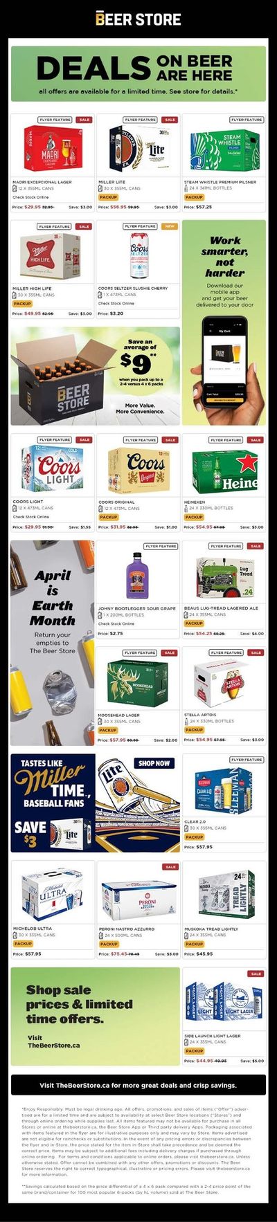 The Beer Store Flyer April 8 to 21