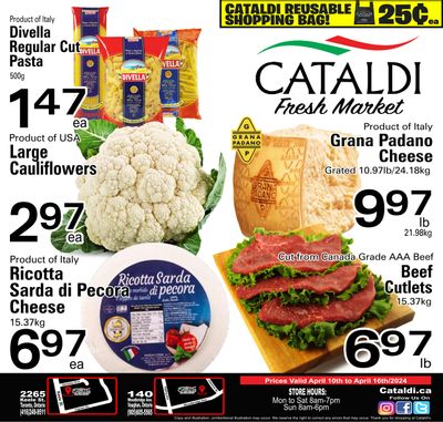Cataldi Fresh Market Flyer April 10 to 16