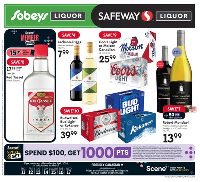 Sobeys/Safeway (AB) Liquor Flyer April 11 to 17