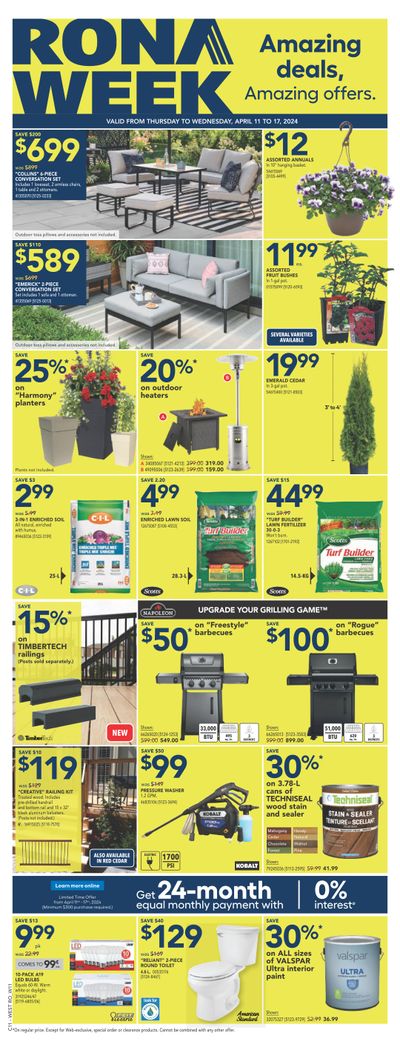 Rona (West) Flyer April 11 to 17