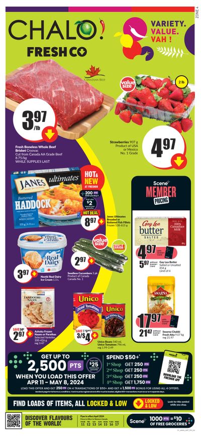 Chalo! FreshCo (West) Flyer April 11 to 17
