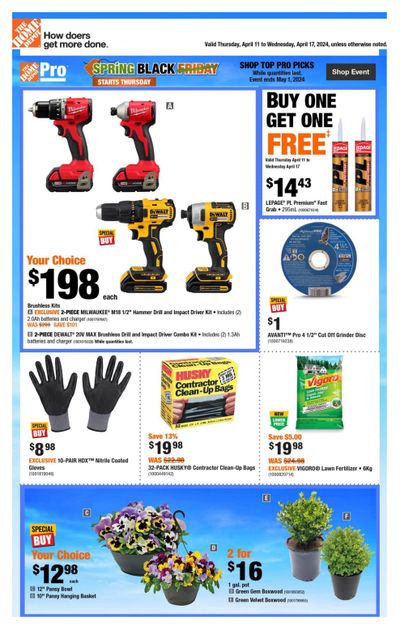 Home Depot (ON) Flyer April 11 to 17