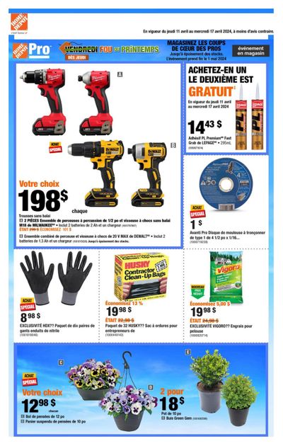 Home Depot (QC) Flyer April 11 to 17