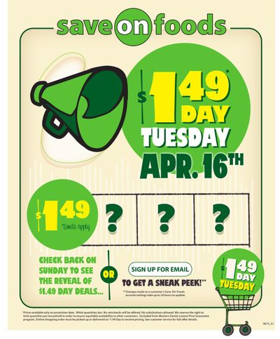Save On Foods (BC) Flyer April 11 to 17