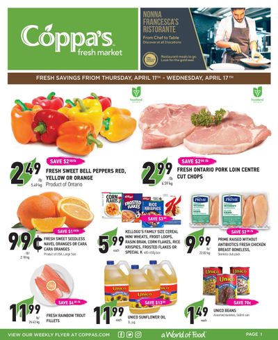 Coppa's Fresh Market Flyer April 11 to 17