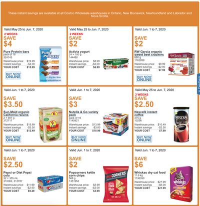 Costco Canada More Savings Weekly Coupons/Flyers for: Ontario, New Brunswick, Newfoundland & Labrador and Nova Scotia, June 1 – 7