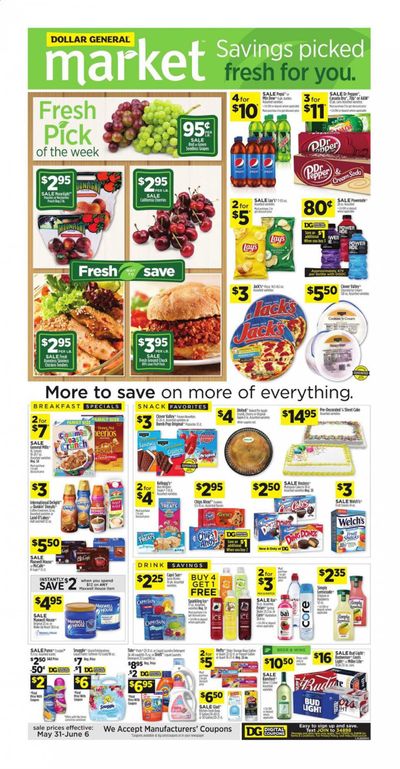 Dollar General Weekly Ad & Flyer May 31 to June 6