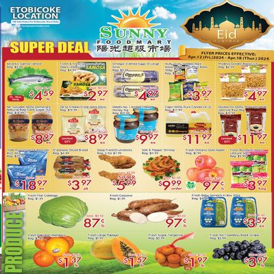 Sunny Foodmart (Etobicoke) Flyer April 12 to 18