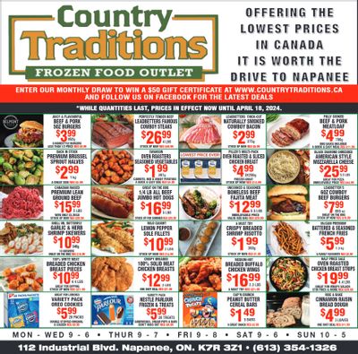 Country Traditions Flyer April 11 to 17