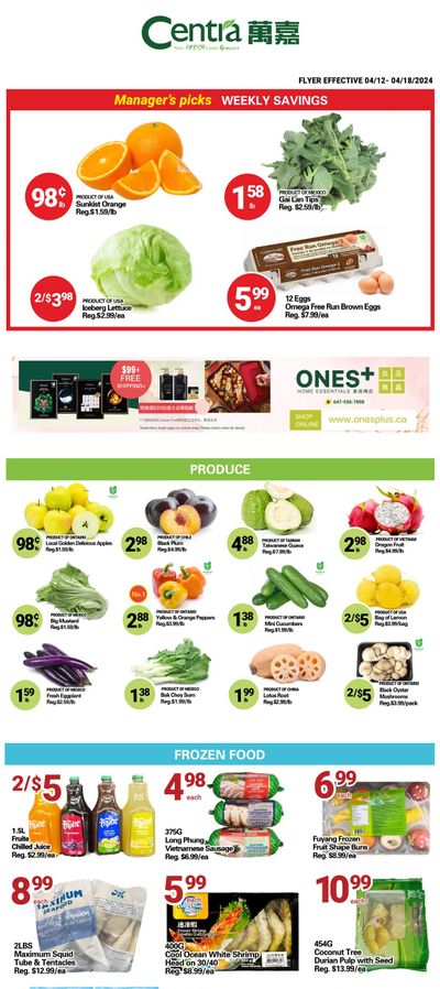 Centra Foods (Barrie) Flyer April 12 to 18