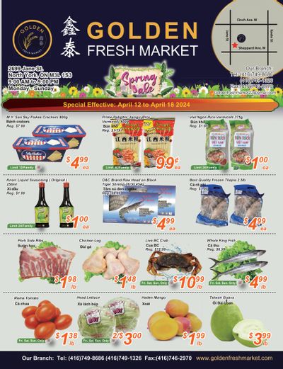 Golden Fresh Market Flyer April 12 to 18