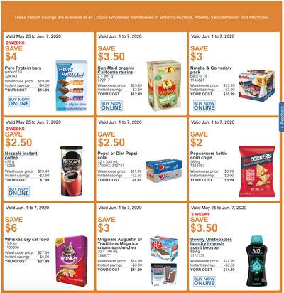 Costco Canada More Savings Weekly Coupons/Flyers for Western Canada: British Columbia, Alberta, Saskatchewan & Manitoba, June 1 – 7