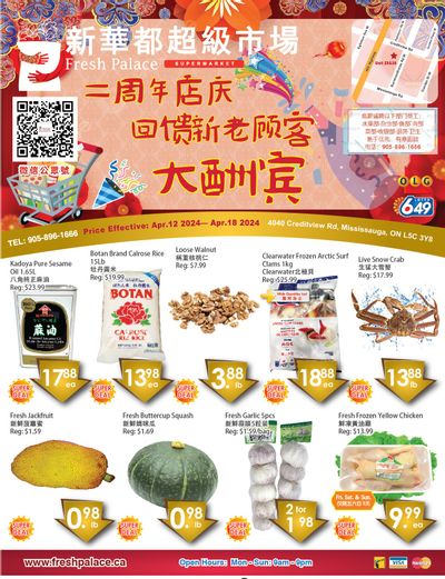 Fresh Palace Supermarket Flyer April 12 to 18
