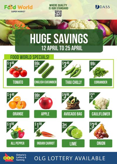 Food World Supermarket Flyer April 12 to 18