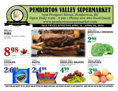 Pemberton Valley Supermarket Flyer April 14 to 20