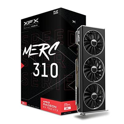 XFX Speedster MERC310 AMD Radeon RX 7900XTX Black Gaming Graphics Card with 24GB GDDR6, AMD RDNA 3 RX-79XMERCB9 $1268.98 (Reg $1348.98)