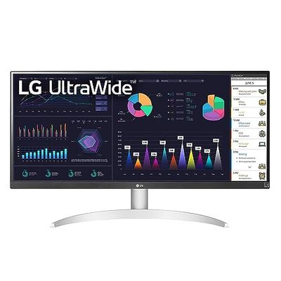 LG 29 Inch 29WQ600-W UltraWide Monitor with 21:9 FHD(2560 x1080) IPS Display, sRGB 99%, HDR10, AMD FreeSync, 1ms MBR, 100Hz, 2 x 7W Speakers with MaxxAudio, USB Type-C Connectivity, White $219.99 (Reg $319.99)