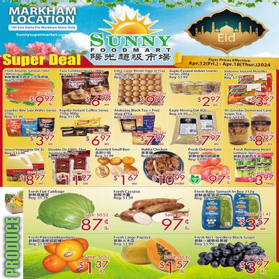 Sunny Foodmart (Markham) Flyer April 12 to 18