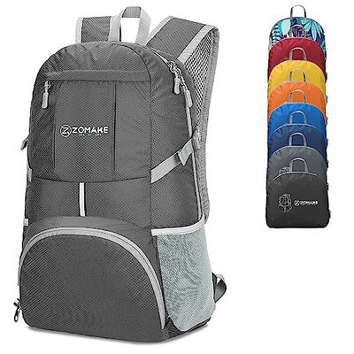 ZOMAKE Packable Hiking Backpack Lightweight 35L,Foldable Backpacks Water Resistant Daypack for Outdoor Hiking Women Men(Dimgray) $27.99 (Reg $32.99)