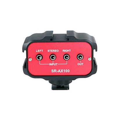 Saramonic SR-AX100 2-Channel 3.5-Millimeter Audio Adapter, Red/Black $56.11 (Reg $67.00)