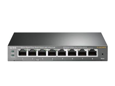 TP-Link 8 Port Gigabit PoE Switch, 4 PoE+ Port 64W, Easy Smart, Plug and Play, Limited Lifetime Protection, Sturdy Metal, Shielded Ports, Support QoS, Vlan, IGMP and Link Aggregation (TL-SG108PE) $74.99 (Reg $89.99)