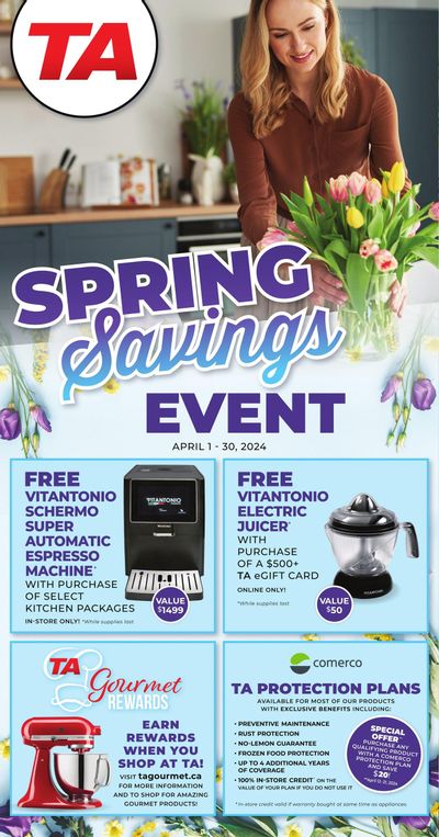 TA Appliances and Barbecues Flyer April 1 to 30
