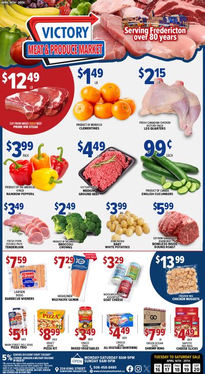 Victory Meat Market Flyer April 16 to 20