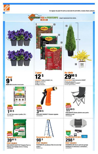 Home Depot (QC) Flyer April 18 to 24