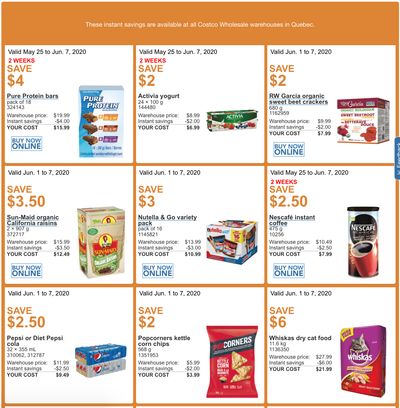 Costco Canada More Savings Weekly Coupons/Flyers for: Quebec, June 1 – 7