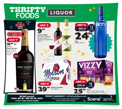 Thrifty Foods Liquor Flyer April 18 to 24