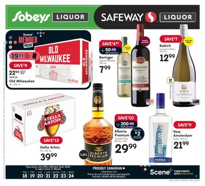 Sobeys/Safeway (AB) Liquor Flyer April 18 to 24