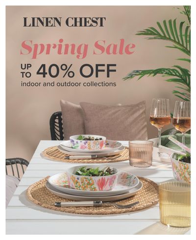 Linen Chest Flyer April 17 to May 20