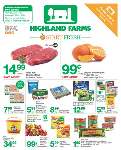 Highland Farms Flyer April 18 to May 1