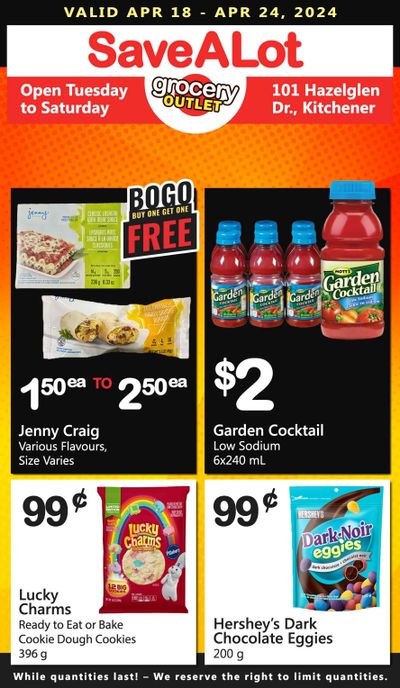 SaveALot Grocery Outlet Flyer April 18 to 24