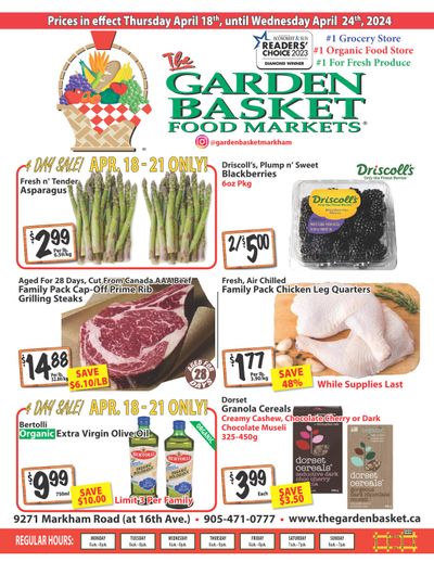 The Garden Basket Flyer April 18 to 24