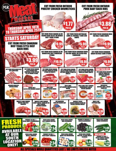 M.R. Meat Market Flyer April 18 to 25