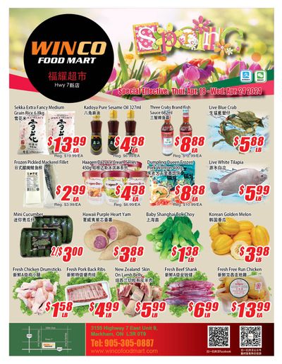 WinCo Food Mart (HWY 7) Flyer April 18 to 24