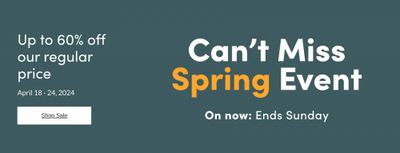 Marks Canada Spring Event: Save up to 60%