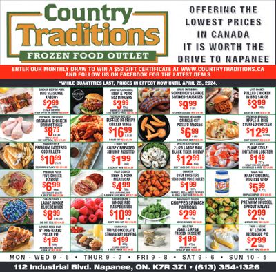 Country Traditions Flyer April 18 to 25