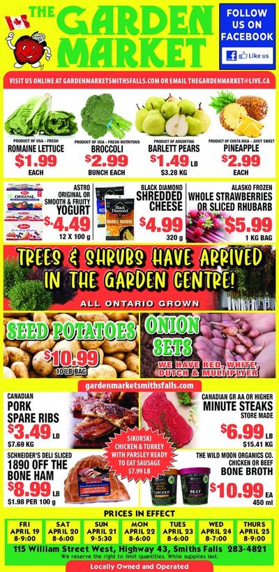 The Garden Market Flyer April 19 to 25