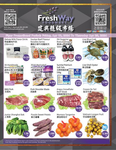 FreshWay Foodmart Flyer April 19 to 25